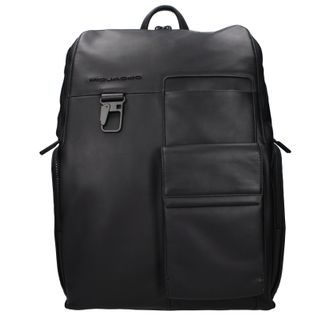 Piquadro Herrens Rucks&auml;cke und G&uuml;rteltaschen aus Leder in Schwarz