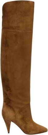 Casadei Venus Over The Knee - Dames - Over de knie laarzen - Bruin - 37 1/2 EU - Schoenen