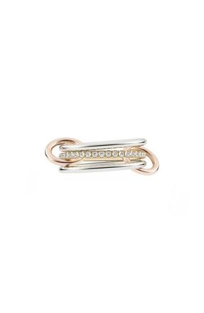 Spinelli Kilcollin Sony Diamond Linked Rings in Yellow/rose/white at Nordstrom, Size 6