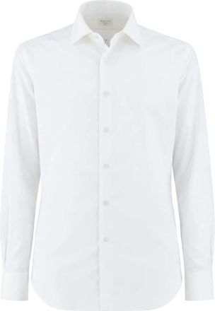 Xacus Travel Shirt - Heren - Zakelijke Overhemden - Wit - M - Katoen - Overhemden