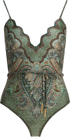 Zimmermann Wanderlust Scallop Swimwear Verde-Donna