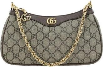 Gucci Tassen, Dames, Bruin, ONE Size, Katoen, Ophidia Schoudertas