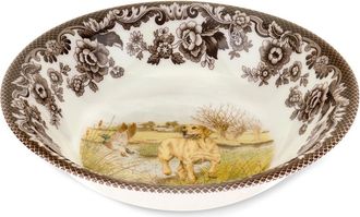 Spode Woodland Yellow Lab Ascot 8In Cereal Bowl