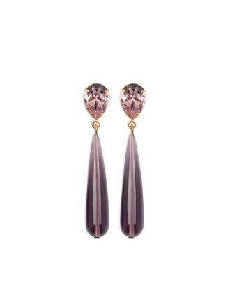 Jennifer Behr Caroline teardrop earrings - Gold