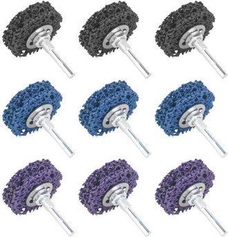 OEM Juego De 9 Discos De Lijado De 50 Mm Para Amoladora Angular: Limpieza, Desbarbado Y Eliminaci&oacute;n De Pintura