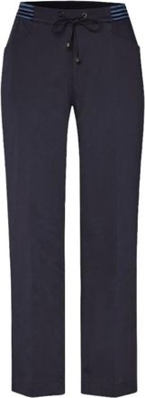 Toni Sue Wide 7/8 Broek - Dames - Broeken - Blauw - Maat: S