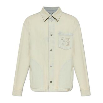 Golden Goose Denim Jackets, male, Beige, Size: XL Work Jacket