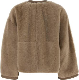 Ismad London Womens Jacket Beige Shearling