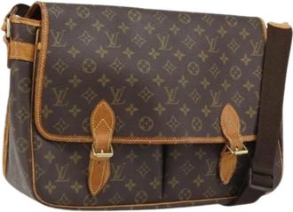 Louis Vuitton Pre-owned Monogram Schoudertas - Dames - Vintage Schoudertas - Bruin - ONE Size - Leer - Vintage