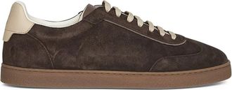 Brunello Cucinelli Schoenen, Heren, Bruin, 40 EU, Su&egrave;de, Bruine Su&egrave;de Veterschoenen