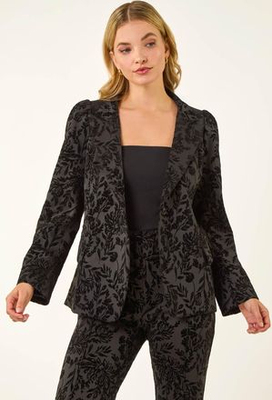 DUSK Flocked Premium Stretch Blazer
