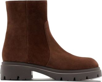 Stuart Weitzman 40mm Hudson suede ankle boots - women - Suede/Leather/Rubber - 35,5 - Brown