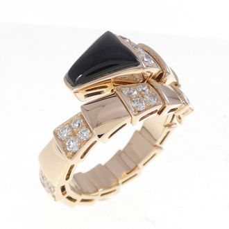 Bulgari Serpenti Pink Gold (18K) Band Ring (Pre-Owned)