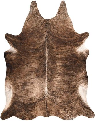 RugsX Rugsx - Alfombra Cuero De Vaca Artificial, Vaca G5068-1 Cuero Marr&oacute;n Brown 155x195 Cm
