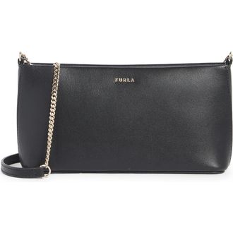 Furla Classic Mini Leather Crossbody Bag in Nero at Nordstrom Rack