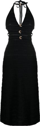Cult Gaia Evaleigh cut-out midi dress - women - Viscose/Nylon - M - Black