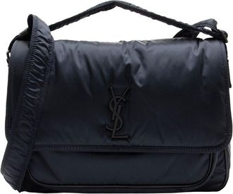 Saint Laurent Black Nylon Niki Messenger, Never Carried (Authentic Pre-Loved)