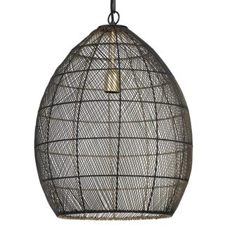 Light & Living Light&living - L&aacute;mpara Colgante - Meya - Negro - Metal - &Oslash; 40cm