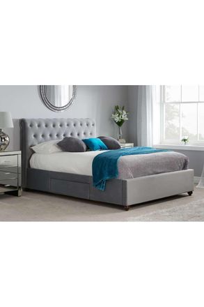 Birlea Marlow Bed in Grey | Size: Super King