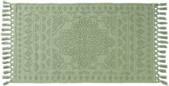French Connection Nellore Fringe Bath Rug in Sage Green at Nordstrom Rack, Size 26X49