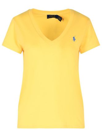 Polo Ralph Lauren Yellow Cotton T-Shirt