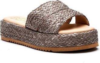Matisse Footwear Layback Platform Espadrille Slide Sandal in Mushroom at Nordstrom, Size 10
