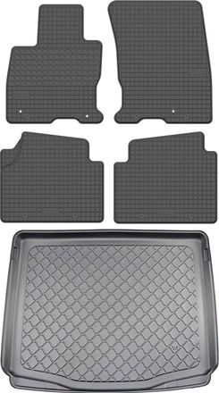 OEM Juego De Alfombrillas De Goma Para Coche Y Alfombrilla Para Maletero Para Ford Kuga Iii Suv A Partir De Abril De 2020