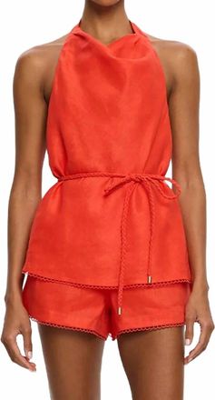 Kivari Tara Top In Orange