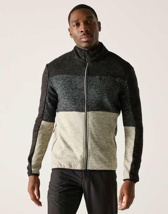 Regatta Elram - Pile comodo color abbeystone con zip-Grigio