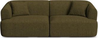 Cosmopolitan Design Sof&aacute; modular 3 plazas tejido estructural verde