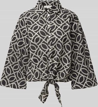 Christian Berg Relaxed Fit Bluse mit 3/4-Arm in Black, Größe 38