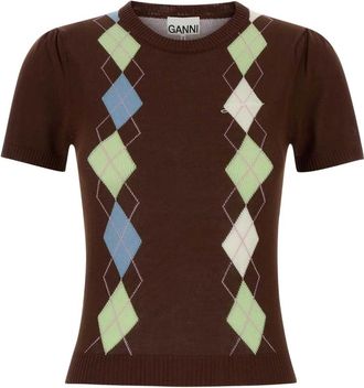 Ganni Mujer, Jerseys, Marr&oacute;n, Talla: XS