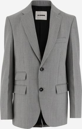 Jil Sander Grey Double Breasted Blazer