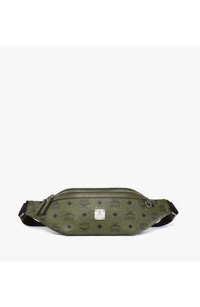 MCM Fursten Belt Bag in Visetos in Khaki Moss at Nordstrom
