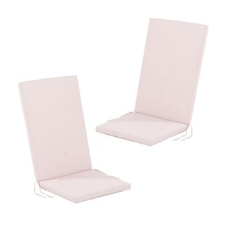ED&Egrave;N JARD&Iacute; Pack 2 cojines para silla jard&iacute;n repelente al agua rosa