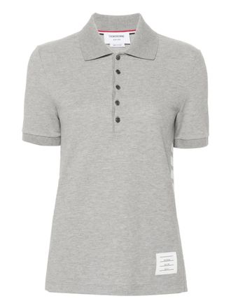Thom Browne Poloshirt met logopatch - Grijs