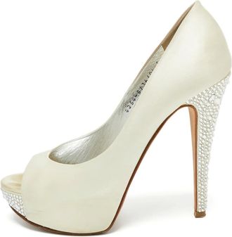 Gina Pumps con decorazione 135mm - Bianco