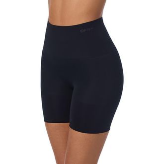 DKNY Seamless Litewear High Leg Shaper Shorts in Black at Nordstrom, Size X-Large