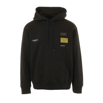 Maison Margiela Hoodies, male, Black, Size: M Numeric Patch Hoodie
