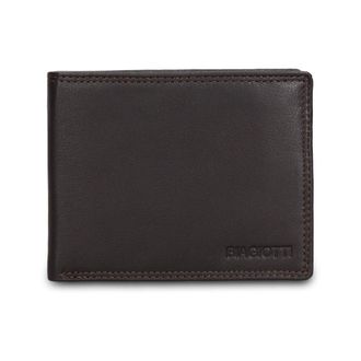 Laura Biagiotti Compacte Portemonnee van Leer - Heren - Accessoires - Bruin - Maat: ONE Size Leer