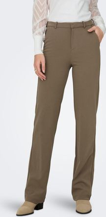Only Anzughose ONLY ONLRAFFY - Hose mit geradem Bein und Stretchkomfort, Damen, Gr. XL (42), L&auml;nge 30, beige (fossil), Web, Obermaterial: 95% Polyester, 5%