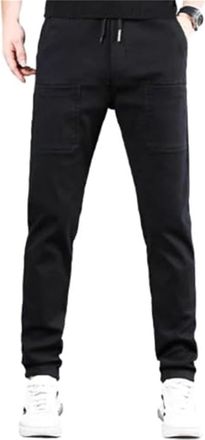 Generic Manzera Stretch Cargo Pants Multipants - High Stretch Multi-Pocket Straight Lightweight Cargo Pants (Black Short,M)