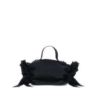 Simone Rocha Beaded-rosette Ribbon-detail Clutch Bag