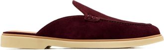 Magnanni Platte muiltjes van suède leer - Rood
