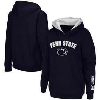 Colosseum Womens Navy Penn State Nittany Lions Arch & Logo 1 Pullover Hoodie at Nordstrom, Size Xx-Large