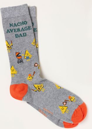 Fat Face FatFace Grey Nacho Your Average Dad Socks