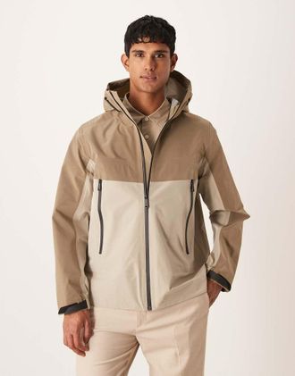 Calvin Klein Jeans Giacca a vento tecnica beige color block-Neutro