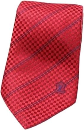 Louis Vuitton Pre-owned Accessories, male, Red, Size: ONE SIZE Pre-owned Cravat