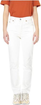 Levi's 501 Original Jeans - Dames - Slim Fit Jeans - Wit - W27 L30 - Katoen - Jeans