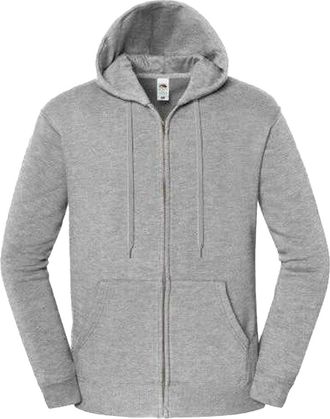 Fruit Of The Loom Fruit of the Loom Unisex Adult Iconic Premium Full Zip Hoodie (Atletische Heide)